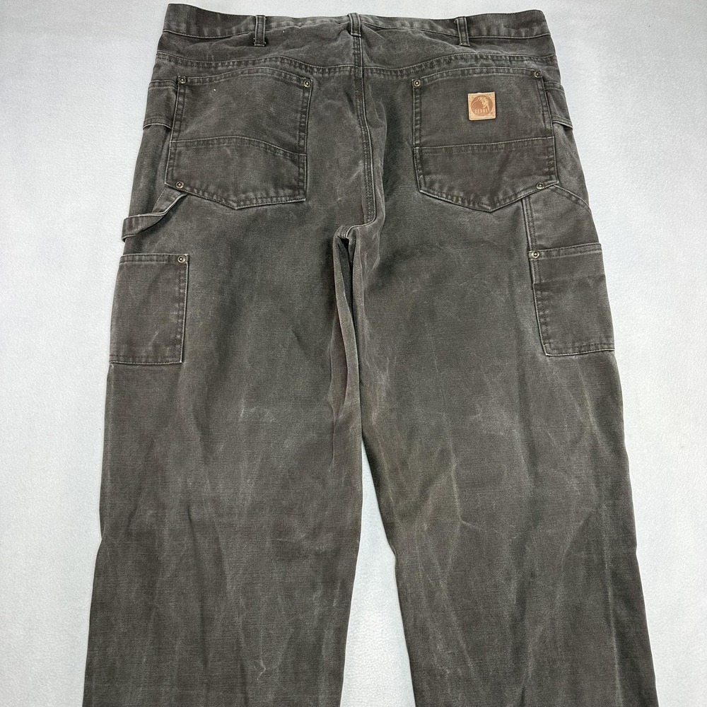 Berne Workwear Jeans Mens 38x34 Gray Regular Straight Canvas Carpenter Pants - Picture 9 of 14